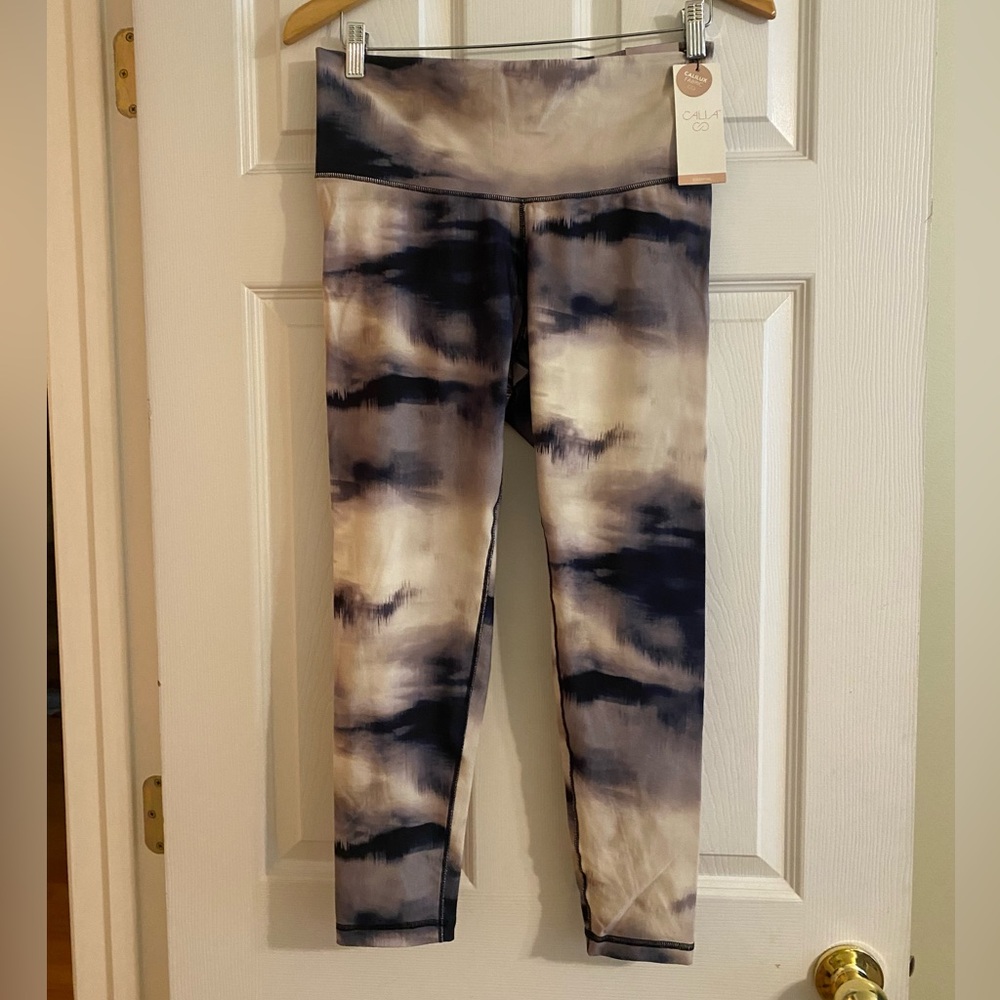 CALIA by Carrie Underwood Tie-Dye 7/8 Leggings Large